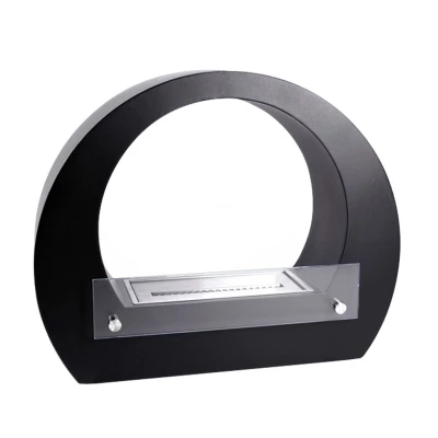 Chimenea Bioetanol Arqueada - Negro | ScandiFlames Chimenea de bioetanol arqueada en negro de ScandiFlames
