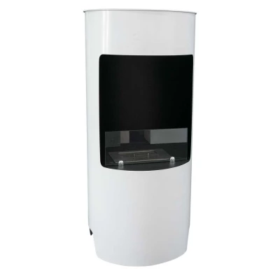 Montgomery blanco chimenea de bioetanol abierta Montgomery Blanco - Estufa Bioetanol de ScandiFlames