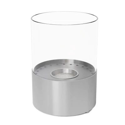 Chimenea de bioetanol de mesa pequeña en acero | Ver más Kennington - Chimenea de mesa en acero