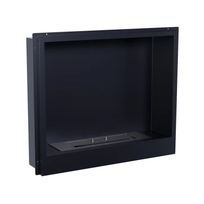 Chimenea de Bioetanol Un Lado - Inserto Elegante | Compra Aquí Chimenea de bioetanol de un solo lado en negro elegante