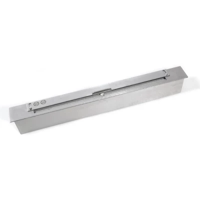 Quemador estrecho de acero Quemador de Bioetanol ScandiFlames de 80 cm en acero