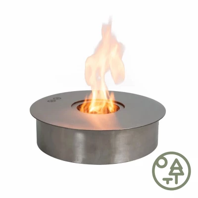 Quemador redondo de bioetanol para exteriores de 35 cm. Quemador de bioetanol redondo ScandiFlames para exteriores