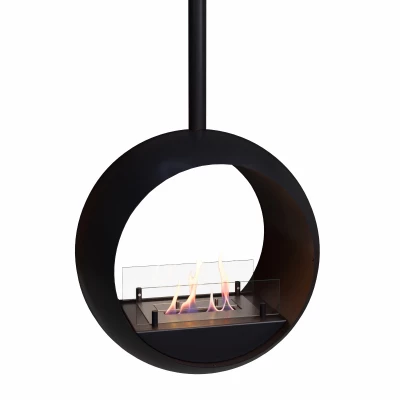 Chimenea de bioetanol ScandiFlames Edmonton montada en el techo de 2 lados Chimenea de bioetanol ScandiFlames Edmonton montada en el techo de 2 lados