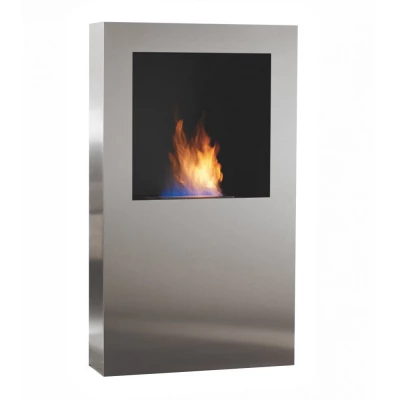 Safretti Cubico XL - acero inoxidable cepillado | Safretti Safretti Cubico XL - acero inoxidable cepillado Chimenea de bioetanol con diseño moderno para el hogar