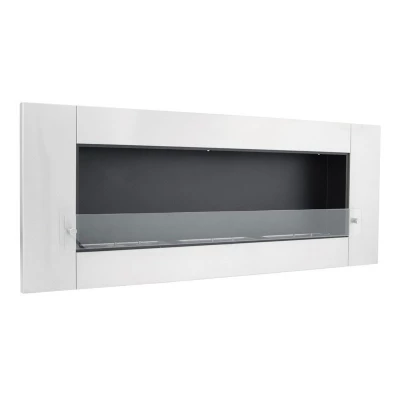Biohogar de acero para pared tamaño XL con 3 quemadores de 1 litro. Chimenea de bioetanol hecho de acero inoxidable tamaño XL para pared. Equipado con 3 quemadores y plato de vidrio.