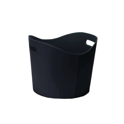 Canasta para leña negra | Accesorios para biochimeneas Canasta para leña negra, diseño moderno y funcional