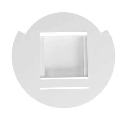 Placa de montaje para chimeneas Cocoon en blanco Placa de montaje para chimeneas Cocoon en blanco