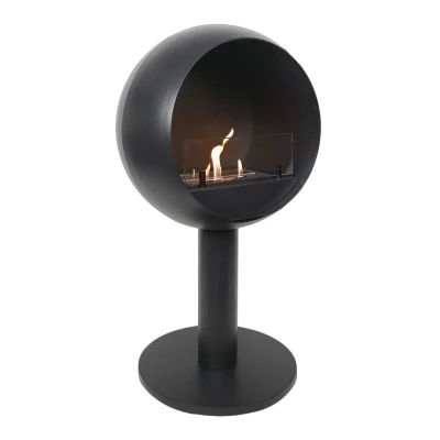 Chimenea de Bioetanol Edmonton - Chimenea independiente con marco en forma de esfera Chimenea de Bioetanol Edmonton - Chimenea independiente con marco en forma de esfera