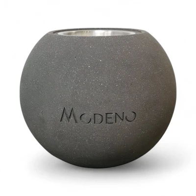 Paffu - Chimenea Bioetanol de Mesa Gris de Elementi Fires Chimenea de bioetanol de mesa Paffu en gris oscuro de Elementi Fires