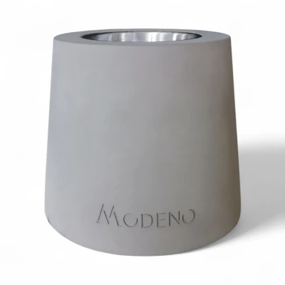 Entta Gris de Elementi Fires | Chimenea de Mesa de Bioetanol Chimenea de mesa Entta gris de Elementi Fires, diseño portátil y elegante