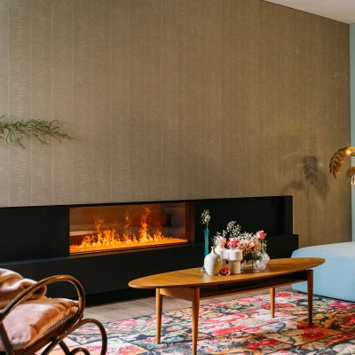 e-Matrix 1300/400 I - Chimenea vapor de agua Faber e-MatriX Linear 1300-400 I Chimenea vapor de agua empotrable