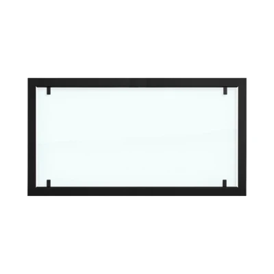 Marco exterior para Foco Two 1100 con cristal de seguridad completo | Compra Foco Fires aquí Marco exterior de acero negro con cristal completo para chimeneas bio Foco Two 1100.
