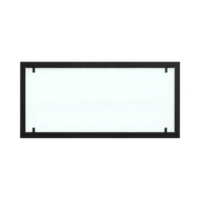 Marco exterior para Foco 1500 con cristal de seguridad completo | Compra Foco Fires aquí Marco exterior de acero negro con cristal completo para chimeneas bio Foco 1500.