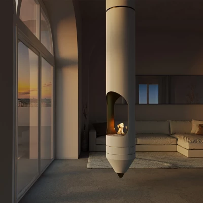 Biochimenea de Techo Signature - Blanco | Compra Aquí Chimenea de bioetanol de techo Signature en color blanco