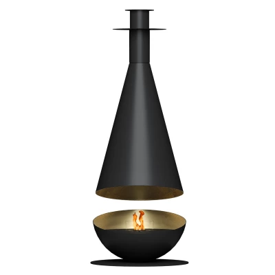 Thales Titanio Negro - Biochimenea de Techo | Compra Aquí Thales Titanio Negro - Chimenea de bioetanol de techo moderna
