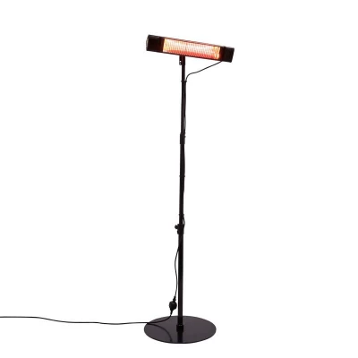 Soporte HEAT1 con Pie Fijo para Calentadores | Compra Aquí Soporte HEAT1 con pie fijo en color negro para calentadores eléctricos exteriores