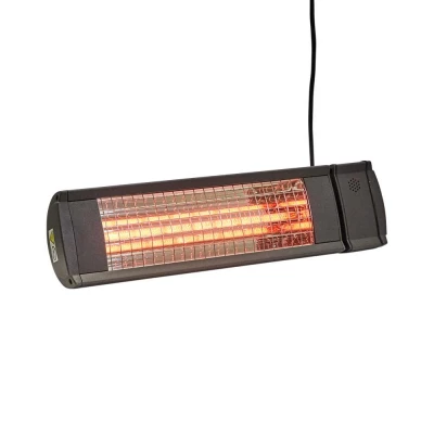 HEAT1 ECO High-line 1500W Antracita | Calefactor Exterior Calefactor exterior HEAT1 ECO High-line 1500W antracita montado en pared