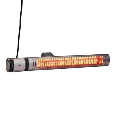 Calefactor Exterior HEAT1 ECO High-line 2000W Titanio | Compra Aquí Calefactor exterior HEAT1 ECO High-line 2000W en titanio montado en pared