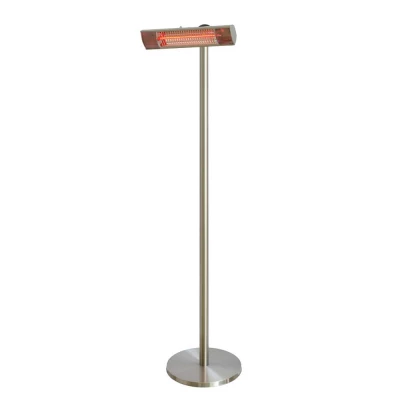 1500 watt sølv effektiv gulv terrassevarmer | Biopejs-shop.dk Calefactor de patio eléctrico de suelo 1500 W, GT, plateado