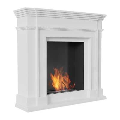 Biofuego autoportante Coalvilla 0,75 L Coalvilla Chimenea Bioetanol Tradicional en Negro y Blanco