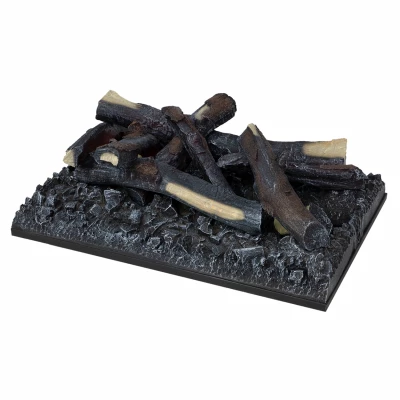 Logset 500 - Troncos decorativos para Cassette 500 | Dimplex Fires Cassette 500 mechero mediano - Estufa de vapor de agua y luz LED
