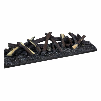 Logset 1000 - Decoración para Dimplex Cassette 1000 Cassette 1000 insert de chimenea de vapor