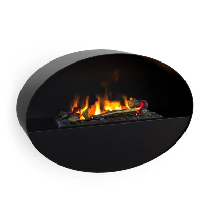 Kjos - Chimenea Opti-myst suspendida en negro | Compra aquí Kjos chimenea vapor de agua - Negra