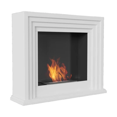 Biochimenea de Chorleywood blanca 0,75L Biochimenea Chilton tradicional en colores blanco y negro