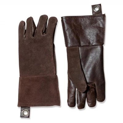 Guantes de Cuero Marrón Oscuro para Barbacoa - Stuff Design Guantes de cuero marrón oscuro para parrilla de Stuff Design