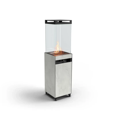 ZOIA Gris Kreta - Calentador Exterior Planika Fires | Hasta 10kW ZOIA Gris Kreta - Calentador de Terraza Exterior