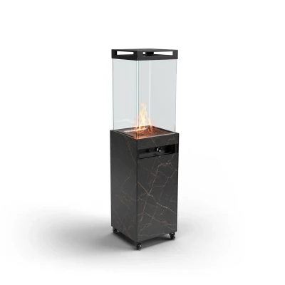 ZOIA Negro - Calentador Exterior Planika Fires | Hasta 10kW ZOIA Negro Laurent - Calentador de Terraza Exterior
