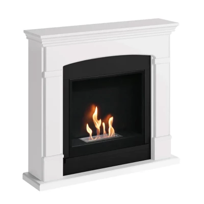 Chimenea de bioetanol Hals Blanca | Elegancia y Calidez Chimenea de bioetanol Hals Blanca con diseño moderno