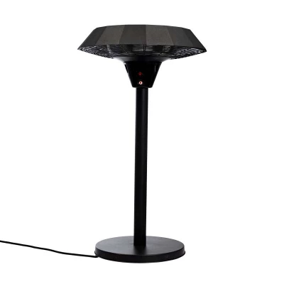 Calefactor de exterior UFO Hortus negro para mesa Radiador eléctrico de mesa - UFO 800/1200/2000W Negro