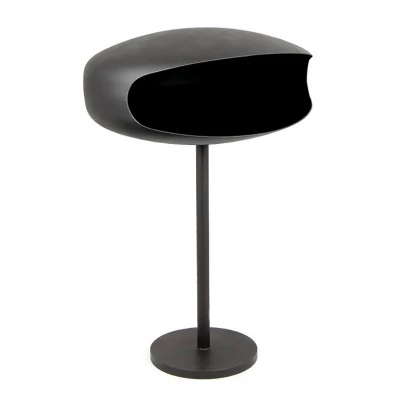 Biohogar con pie color Negro Pedestal UFO-60 diseño moderno Negro Pedestal UFO-60 chimenea de bioetanol para decorar tu hogar con estilo