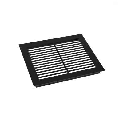 Rejilla ventilación negra - 25x20.5cm - Ventilación de 210cm² Rejilla de ventilación negra - 25x20.5 cm - 210 cm²