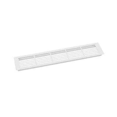 Rejilla ventilación blanca - 50x10cm - Ventilación de 214cm² Rejilla de ventilación blanca - 50x10 cm - 214 cm²
