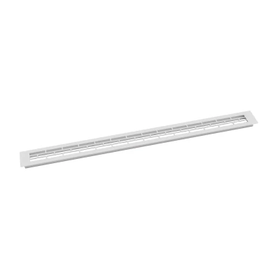 Rejilla ventilación blanca 80x6.5cm - Ventilación de210cm² Rejilla de ventilación blanca - 80x6.5 cm - 210 cm²