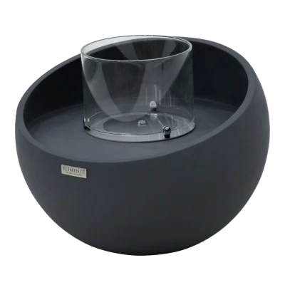 FIRENZE Cuenco Bioetanol Negro - Elementi Fires | Compra aquí FIRENZE Cuenco de Bioetanol Negro Pizarra de Elementi Fires, chimenea portátil de exterior