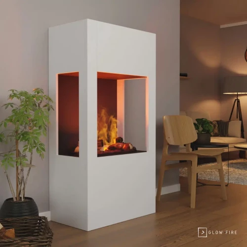 Chimenea híbrida Böll – Blanco Chimenea híbrida Böll – Blanco