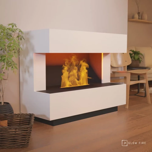 Chimenea híbrida Kant – Blanco Chimenea híbrida Kant – Blanco