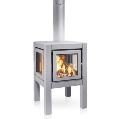 Quaruba L chimenea de jardín acero mate Quaruba L chimenea de jardín acero mate