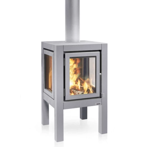 Quaruba XL chimenea de jardín acero mate Quaruba XL chimenea de jardín acero mate