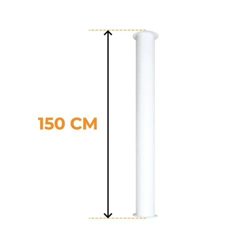Tubo de montaje ScandiFlames Toronto Blanco 150 cm Tubo de montaje ScandiFlames Toronto Blanco 150 cm