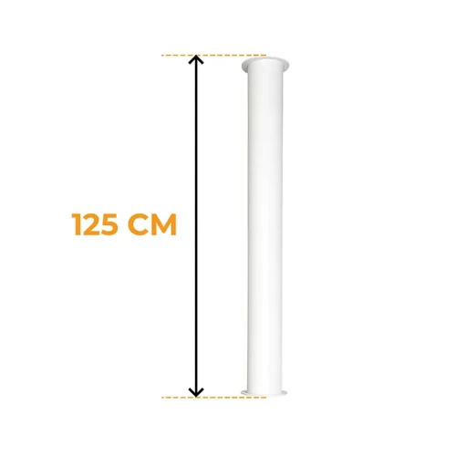 Tubo de montaje ScandiFlames Toronto Blanco 125 cm Tubo de montaje ScandiFlames Toronto Blanco 125 cm