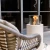 Chimenea de bioetanol BOSTON en Blanco Crema de Elementi Fires, diseño portátil para exteriores