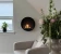 Chimenea bio redonda para pared
