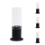 Vornado Chimenea Bioetanol de mesa de Elementi Fires, diseño compacto en negro con vidrio templado, ideal para interiores y exte