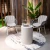 Chimenea de bioetanol BOSTON en Blanco Crema de Elementi Fires, diseño portátil para exteriores