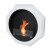Okto - Chimenea bioetanol de pared blanca