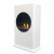 Chimenea de bioetanol portátil blanca de ScandiFlames de pie